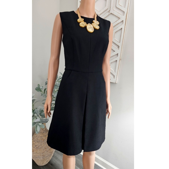 Kay Unger Black Lulu Jewel Neck Sleeveless Wide Legs Romper Jumpsuit - Picture 3 of 11